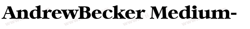 AndrewBecker Medium字体转换